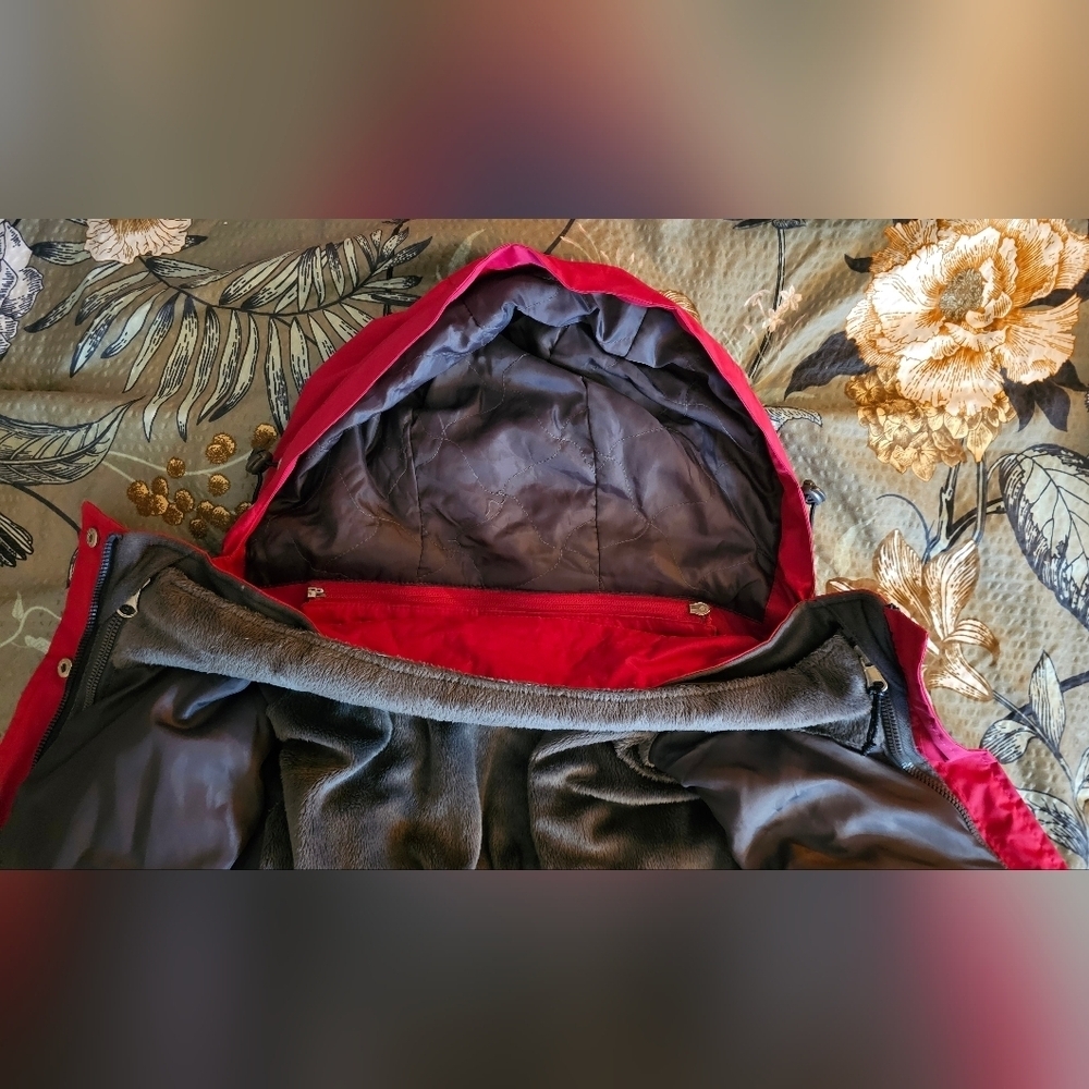 Free Country Women’s Summit II 3-in-1 Systems Jacket | Red Rose - Picture 5 of 6